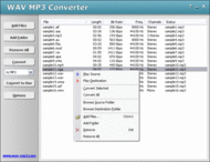 HooTech WAV MP3 Converter screenshot